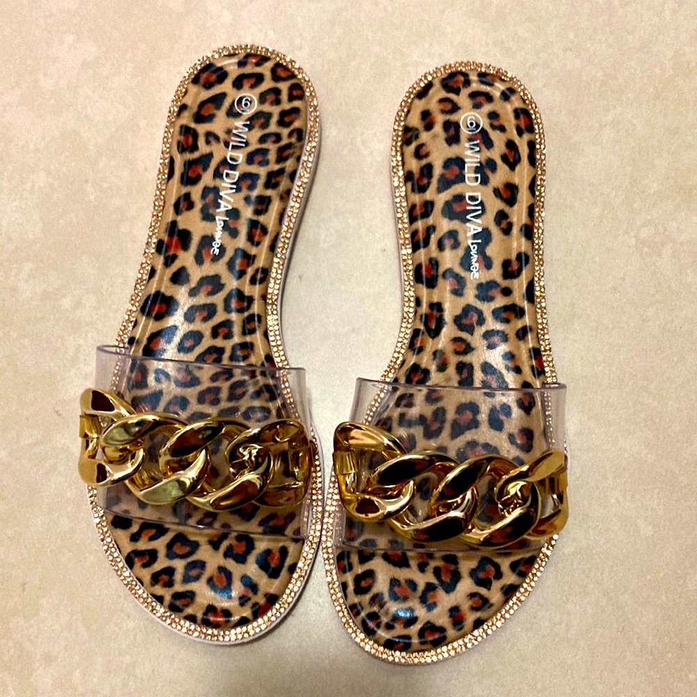 Leopard Sandals